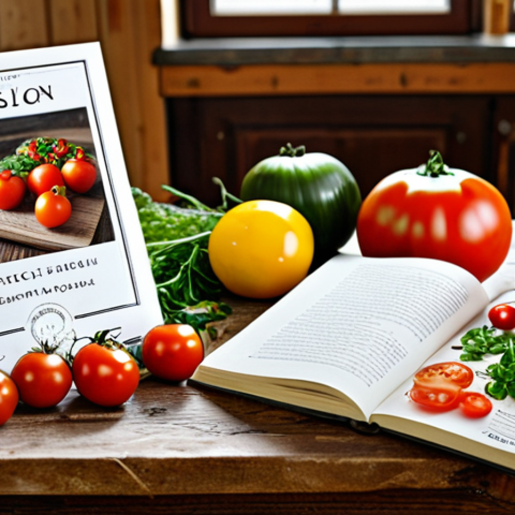 "Bestseller" Product Highlight**

"A beautifully staged photograph of a popular Polish cookbook on a rustic wooden table. The cookbook has a clear 'Bestseller' label. Around the book are fresh, colorful ingredients like tomatoes, herbs, and garlic, all typically used in Polish cuisine. The background is a warm, inviting kitchen setting. safe for work, appropriate content, fully clothed (N/A), modest, professional product photography, perfect anatomy (N/A), natural proportions (N/A), high quality"

**