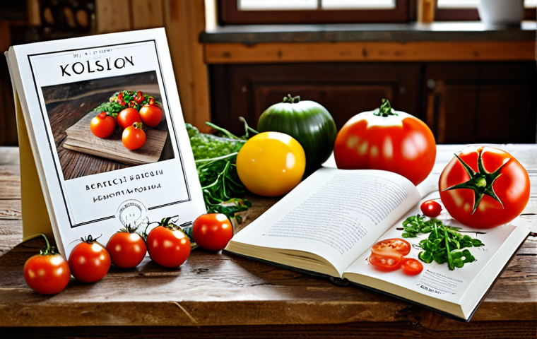 "Bestseller" Product Highlight**

"A beautifully staged photograph of a popular Polish cookbook on a rustic wooden table. The cookbook has a clear 'Bestseller' label. Around the book are fresh, colorful ingredients like tomatoes, herbs, and garlic, all typically used in Polish cuisine. The background is a warm, inviting kitchen setting. safe for work, appropriate content, fully clothed (N/A), modest, professional product photography, perfect anatomy (N/A), natural proportions (N/A), high quality"

**