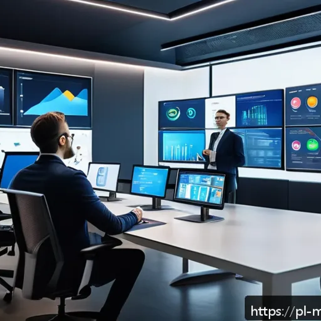 행동경제학적 관점에서의 마케팅 비용 분석 - A modern marketing office scene showing a diverse team of professionals analyzing big data and AI-dr...